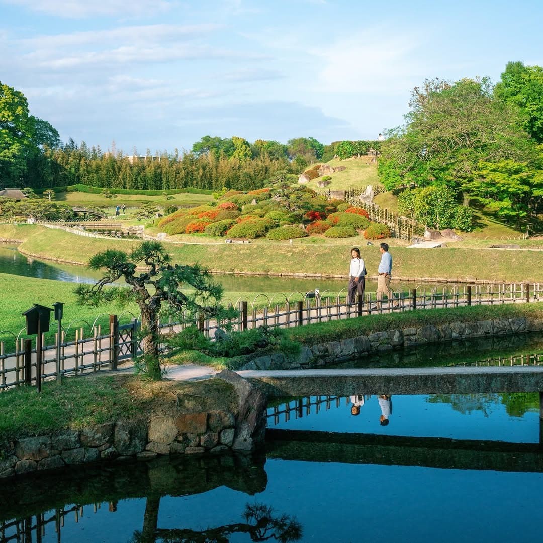Garden walk in Okayama, Japan